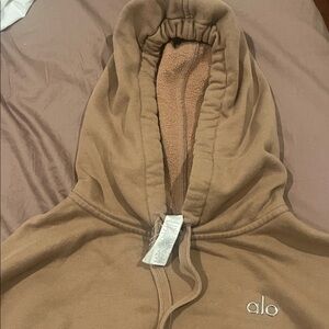 ALO Yoga Women's Caramel Brown Hoodie